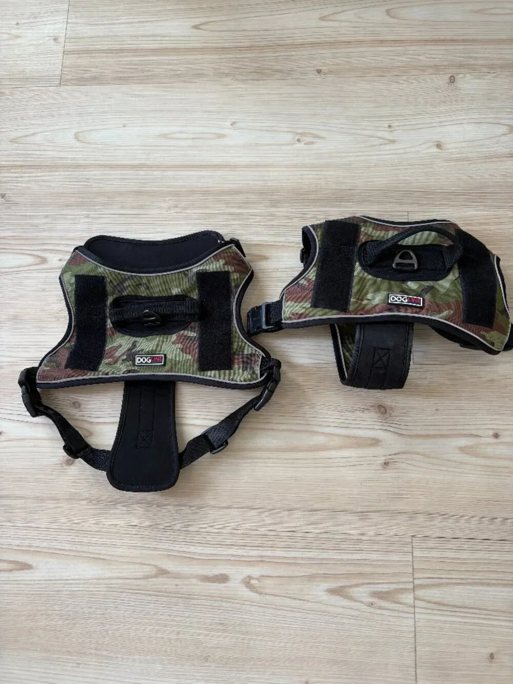 Dogline Harnesses    2 of them Camoflauge